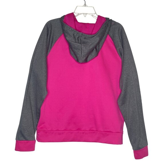 BCG Women's Pink & Gray Hooded Pullover Sweatshirt XL - Picture 2 of 15